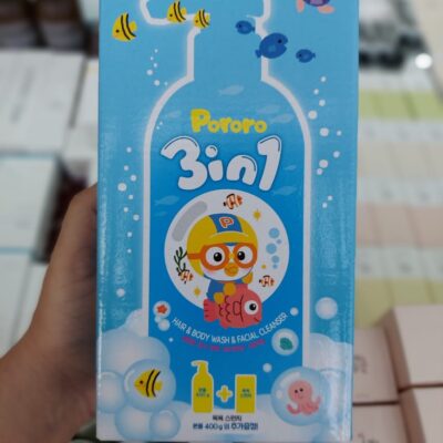 PORORO 3 IN 1 HAIR+BODY WASH + BATH SPONGE